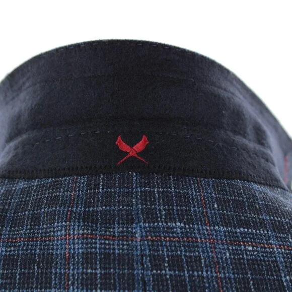 Cardinal of Canada NWT Wool Blend Sport Coat Size 40R US In Blue w/ Coral Plaid